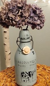 Mason jar chalk paint